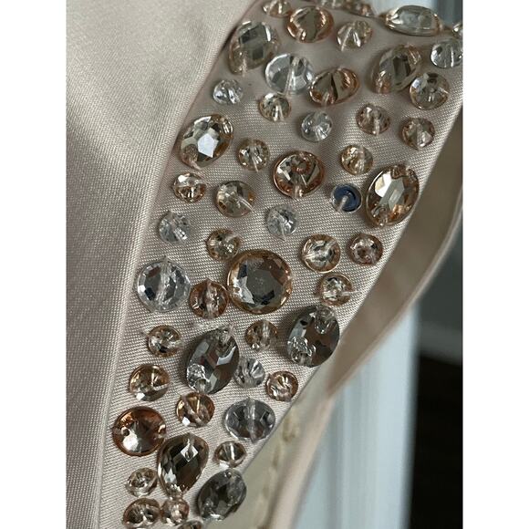 Vince Camuto Champagne Rhinestone Cocktail Dress - Picture 3 of 8